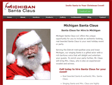 Tablet Screenshot of michigansantaclausllc.com